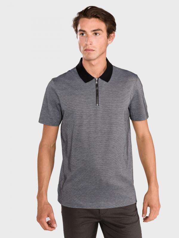 Paras 01 Polo triko BOSS Černá