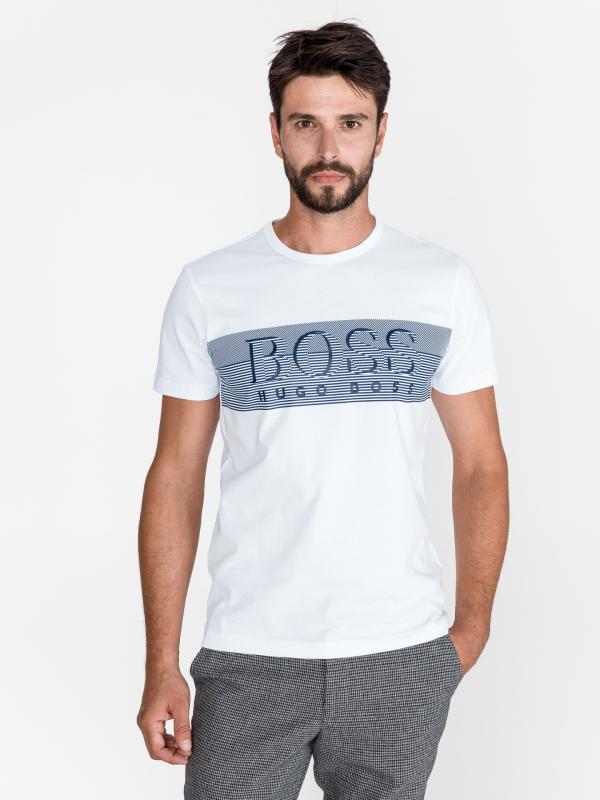 Triko BOSS Bílá