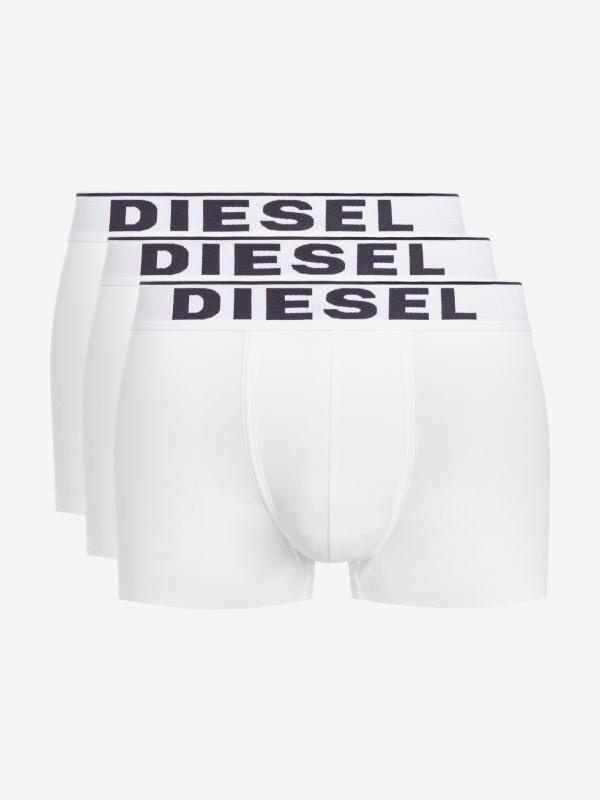 Boxerky 3 ks Diesel Bílá