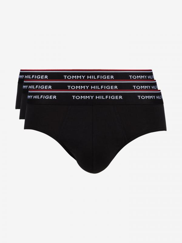 Slipy 3 ks Tommy Hilfiger Černá