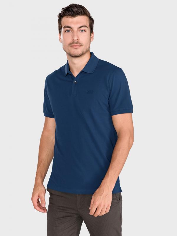 Pallas Polo triko BOSS Modrá