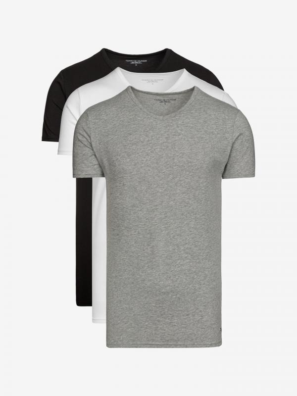 Spodní triko 3 ks Tommy Hilfiger Černá