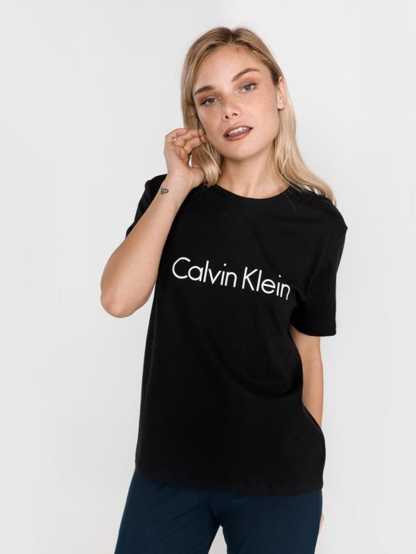Triko na spaní Calvin Klein Černá