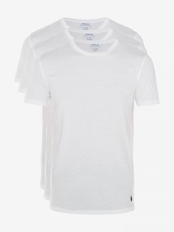 Spodní triko 3 ks Polo Ralph Lauren Bílá