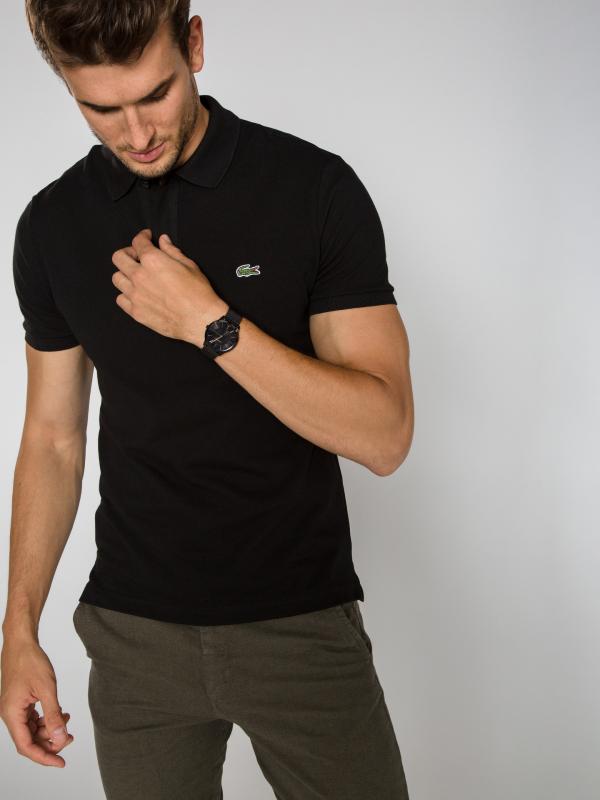 Polo triko Lacoste Černá