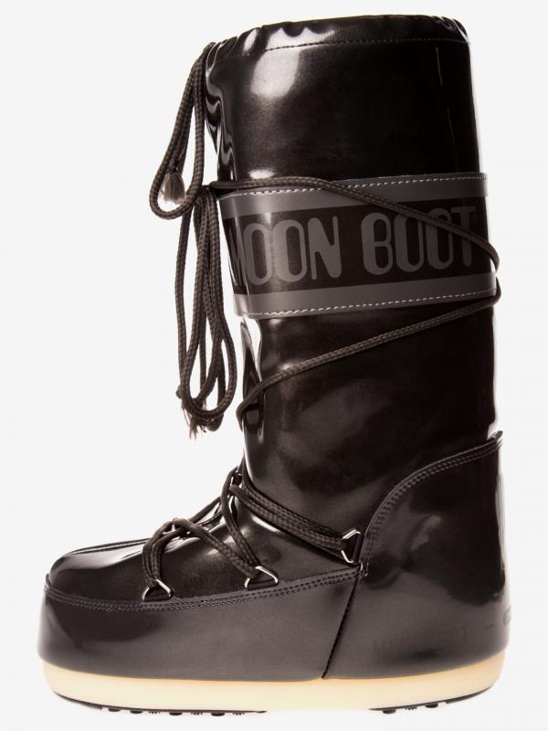 MB Vinile Metal Sněhule Moon Boot Černá