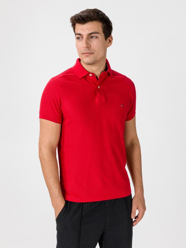 Polo triko Tommy Hilfiger Červená