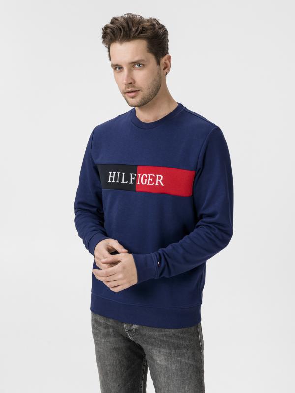 Mikina Tommy Hilfiger Modrá