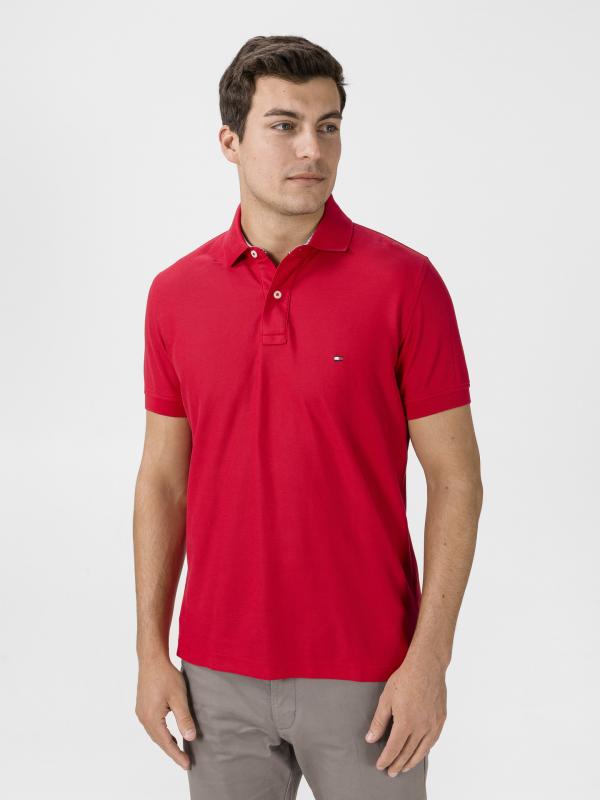 Polo triko Tommy Hilfiger Červená