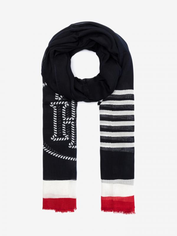 Poppy Breton Šátek Tommy Hilfiger Modrá