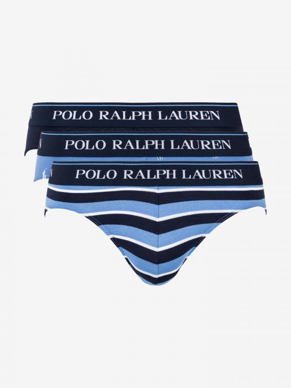 Slipy 3 ks Polo Ralph Lauren Modrá