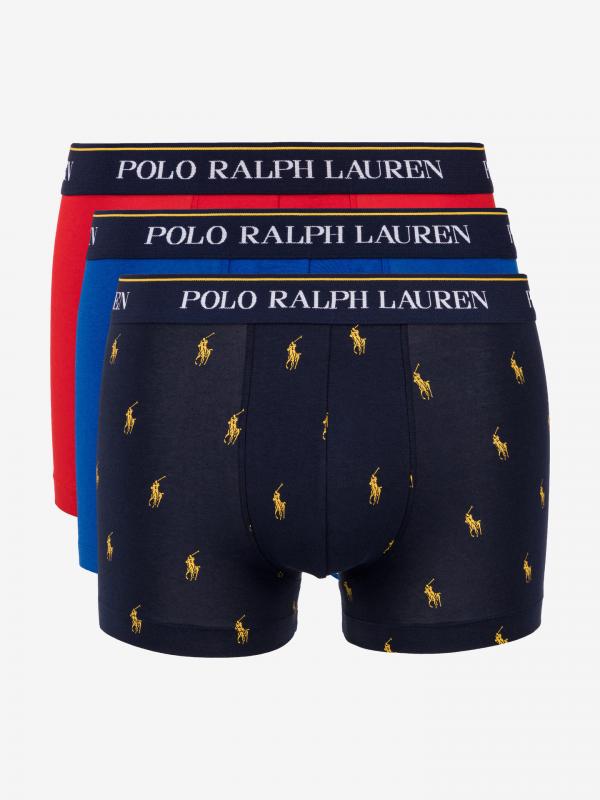 Boxerky 3 ks Polo Ralph Lauren Modrá