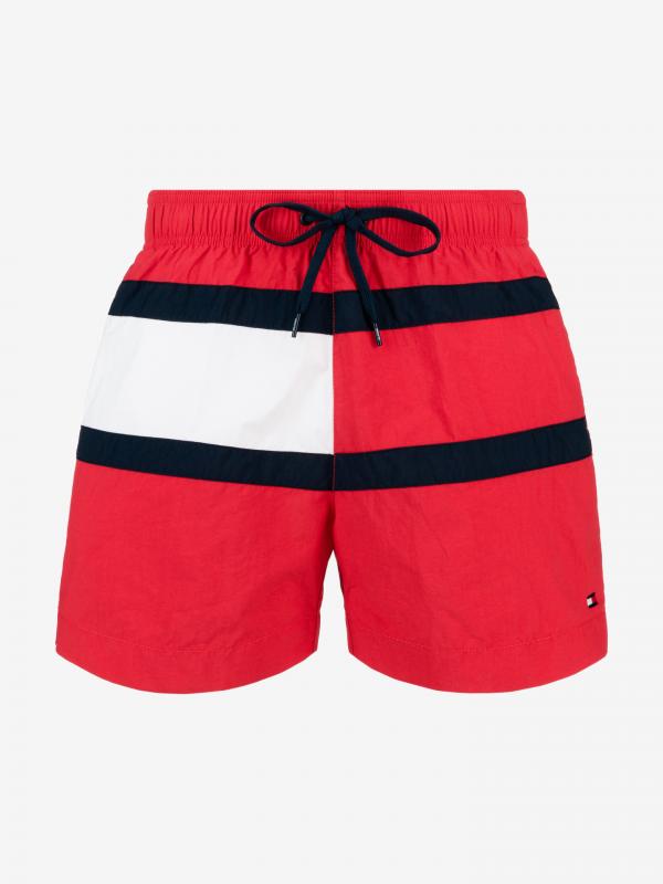 Plavky Tommy Hilfiger Červená
