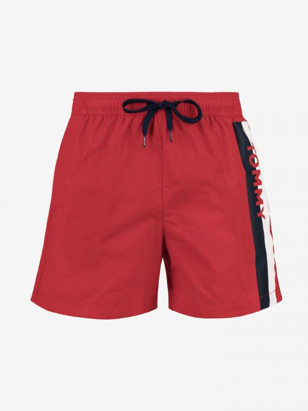 Plavky Tommy Hilfiger Červená