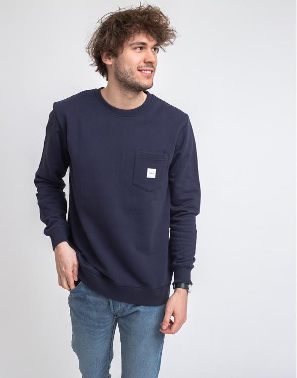 Makia Square Pocket Sweatshirt Dark Blue S