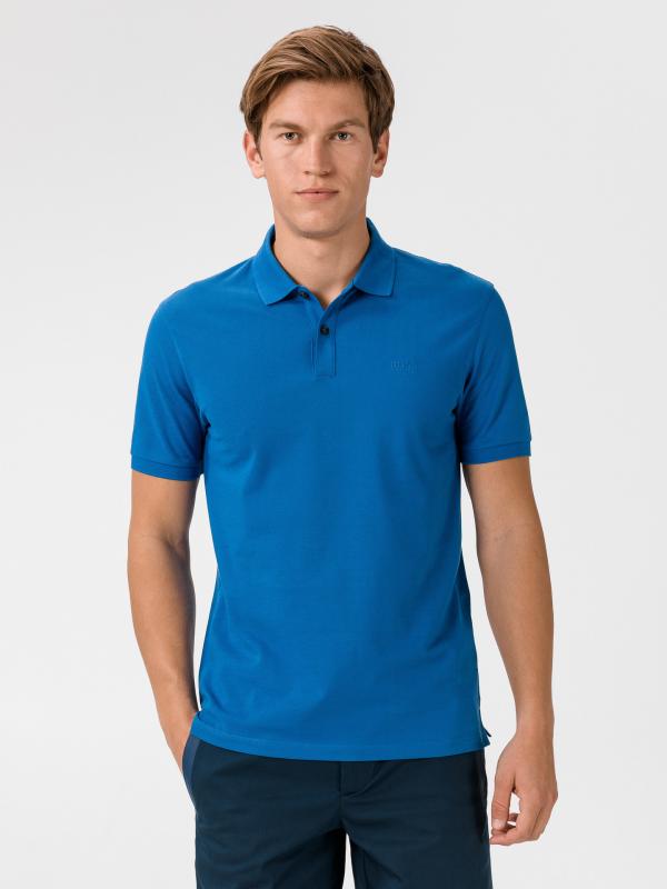 Pallas Polo triko BOSS Modrá