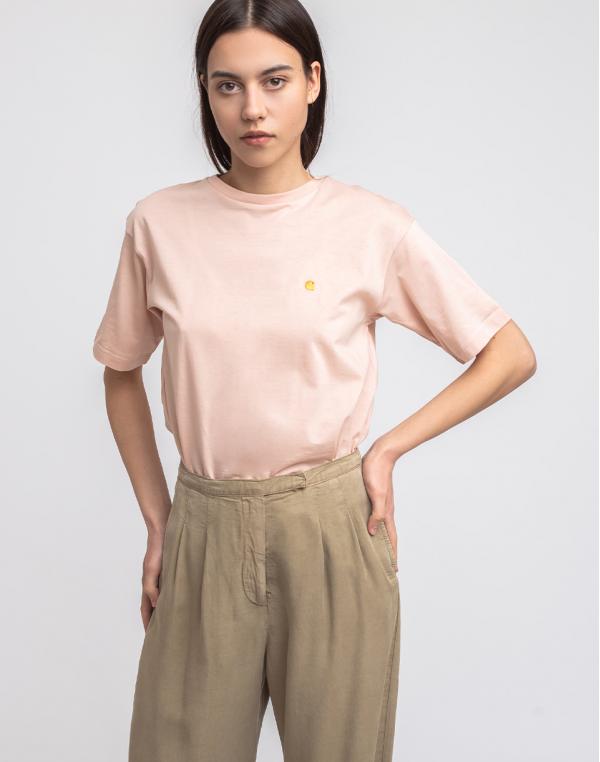 Carhartt WIP W' S/s Chasy T-Shirt Powdery/Gold L