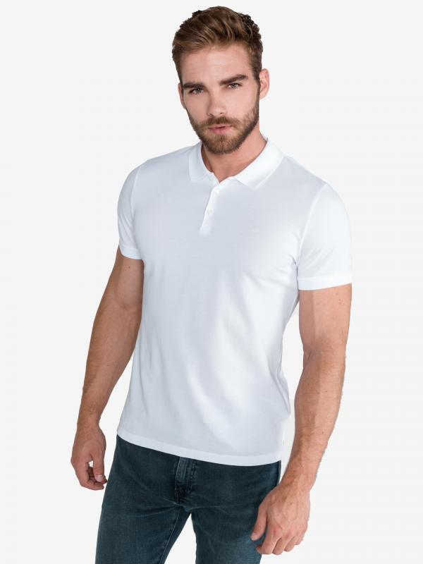 Paul Polo triko Calvin Klein Bílá