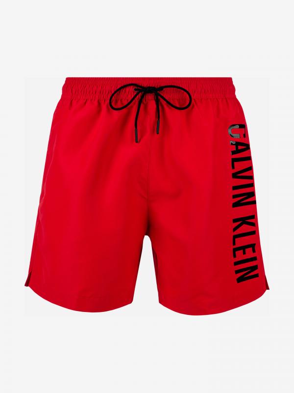 Plavky Calvin Klein Červená