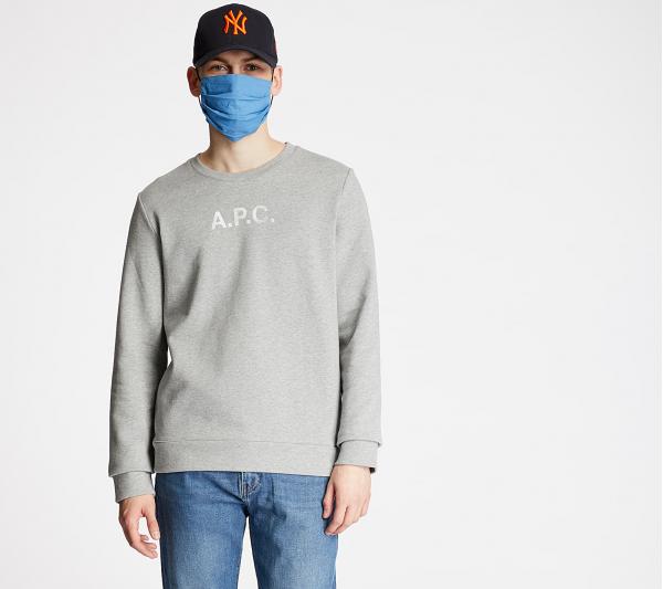 A.P.C. Stamp Crewneck Gris Chine