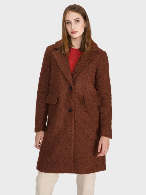 Cozy Diana Kabát Vero Moda Hnědá