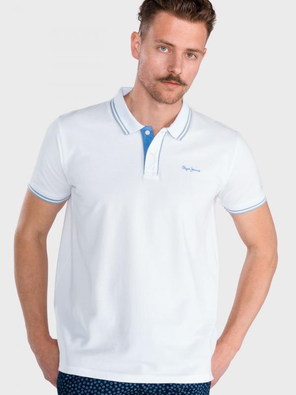Mitch Polo triko Pepe Jeans Bílá