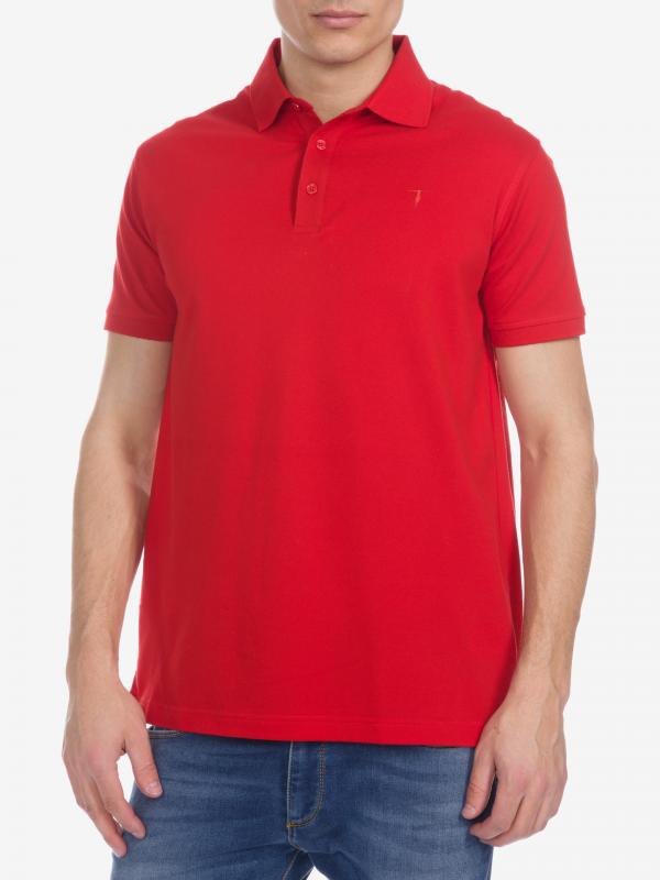 Polo triko Trussardi Jeans Červená