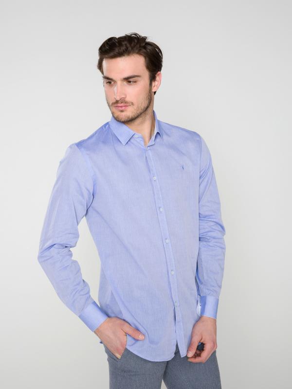 Košile Trussardi Jeans Modrá
