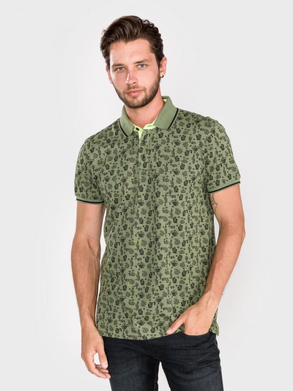 Polo triko Trussardi Jeans Zelená