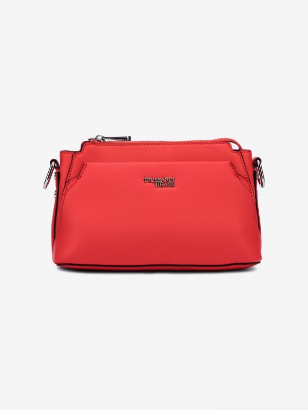 Berry Medium Cross body bag Trussardi Jeans Červená