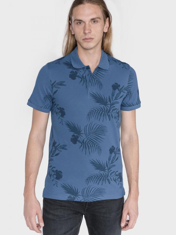 Fun Polo triko Jack & Jones Modrá