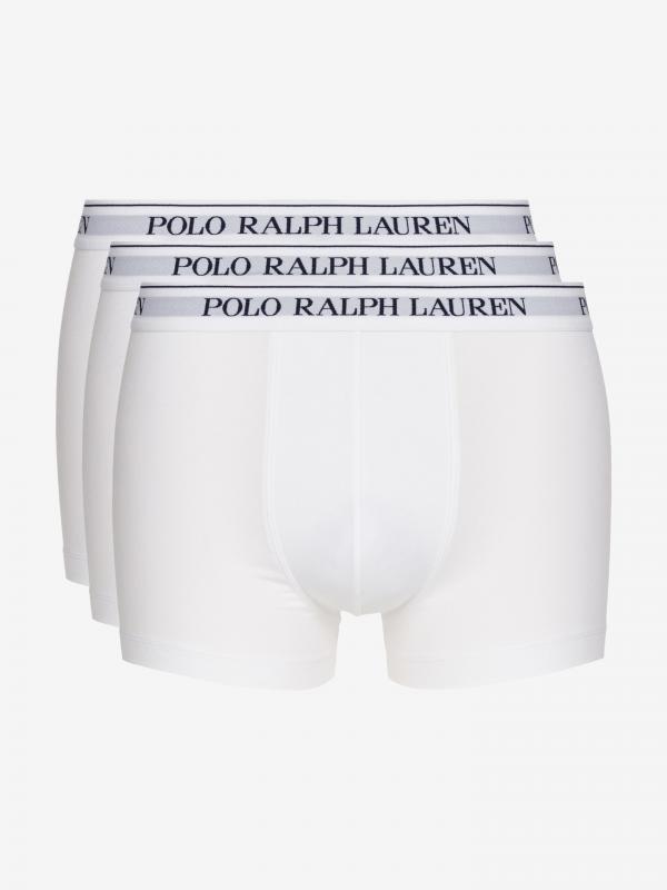 Boxerky 3 ks Polo Ralph Lauren Bílá