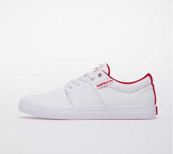 Supra Stacks Vulc II White/ Red-White