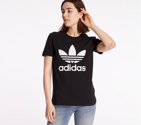 adidas Trefoil Tee Black/ White
