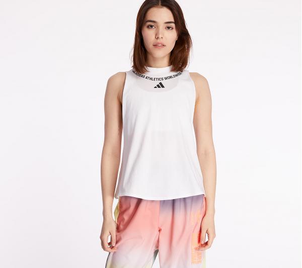 adidas Sleeveless Graphic Tee White