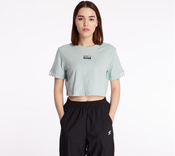 adidas Cropped Tee Green Tint
