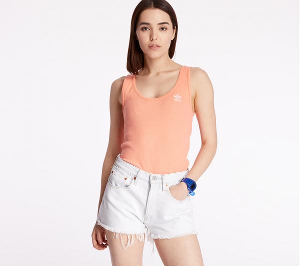 adidas Tank Top Chalk Coral/ White