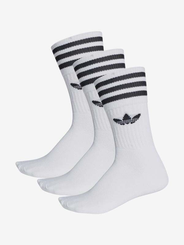 Ponožky adidas Originals SOLID CREW SOCK Bílá