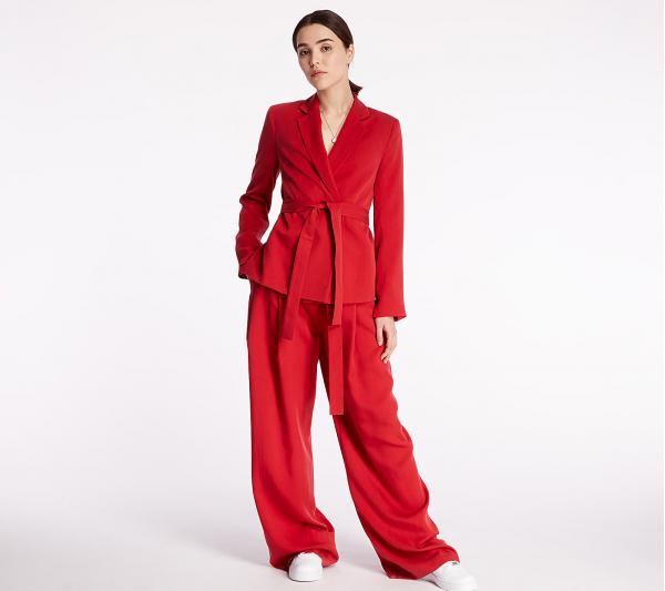 Pietro Filipi Lady's Trousers Bright Red