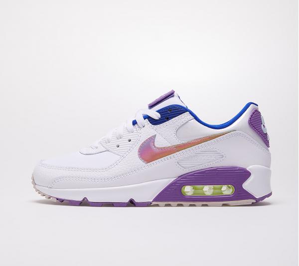 Nike W Air Max 90 SE White/ Multi-Color-Purple Nebula