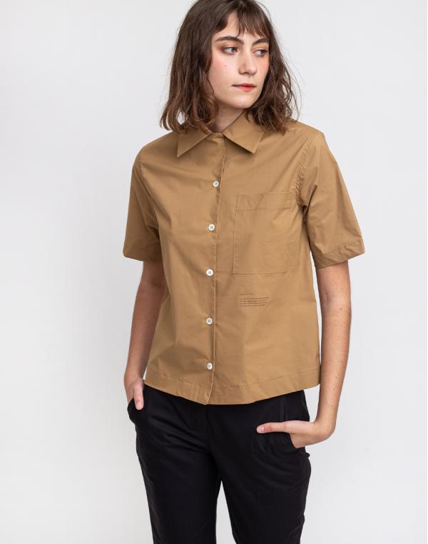 Loreak Shirts Harper Pplin Soft A-camel S