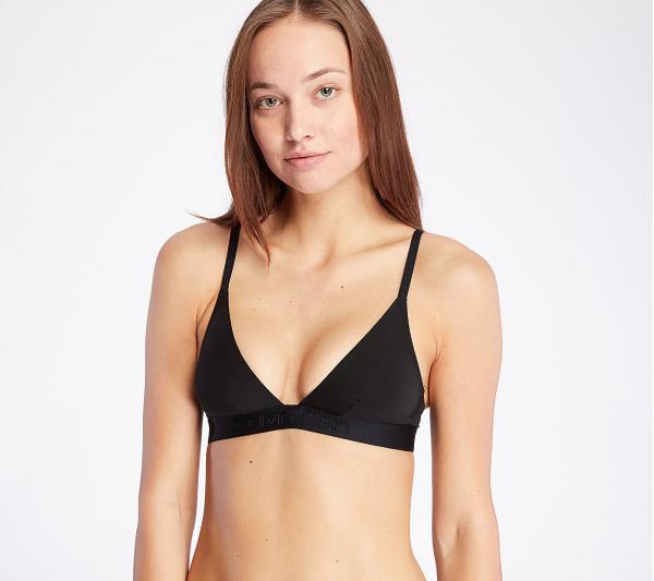 Calvin Klein Unlined Triangle Bra Black