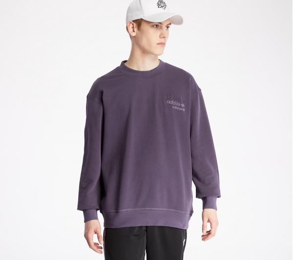 adidas Overdyed Crewneck Trace Purple