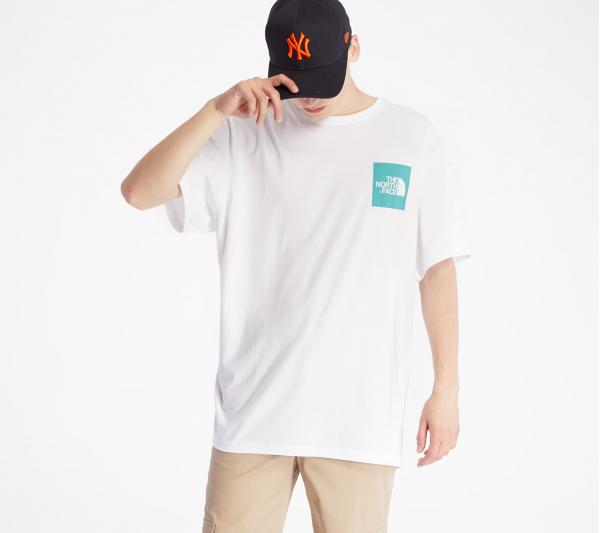 The North Face Fine Tee White/ Lagoon