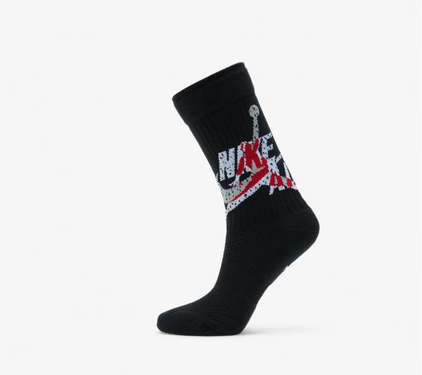 Jordan Legacy Jumpman Classic Crew Socks Black/ Gym Red/ White