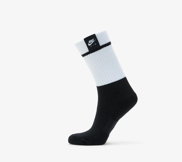 Nike Sneaker Sox 2 Pair - Nike Air 1978 Crew Socks White/ Black/ White