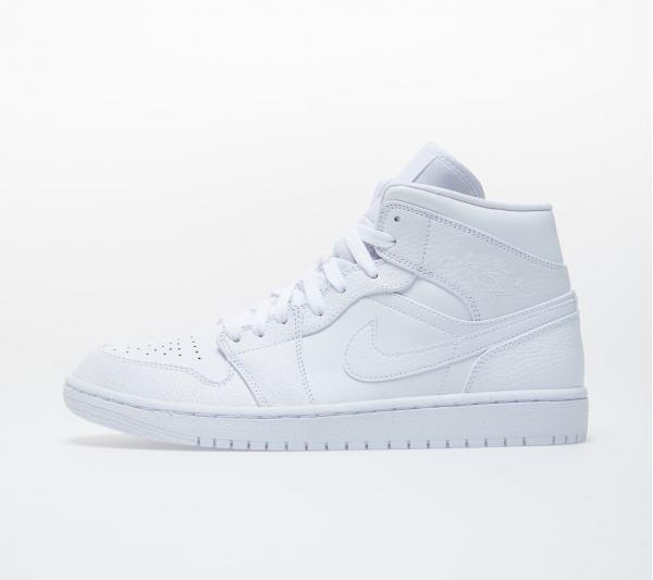 Jordan Air 1 Mid White/ White-White