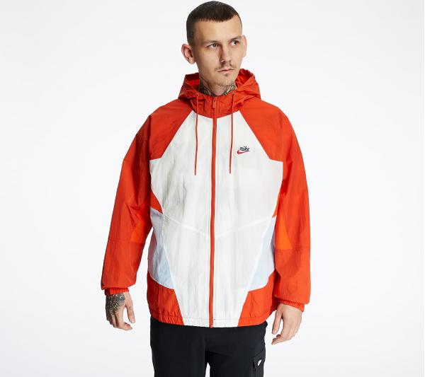 Nike Sportswear Heritage Woven Signature Jacket Sail/ Rust Factor/ Hydrogen Blue