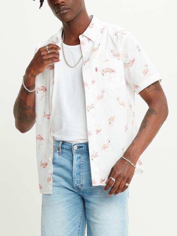 Košile Levi's® S/S Sunset 1 Pkt Standrd Flamingo Tosse Barevná