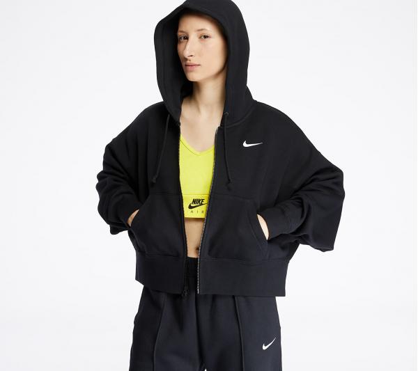 Nike Sportswear Fleece Trend Hoodie Black/ White